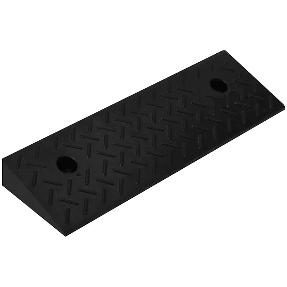 Wallplus Black Rubber Kerb Ramp 2 Pack 17.5 x 50 x 5cm Image 2
