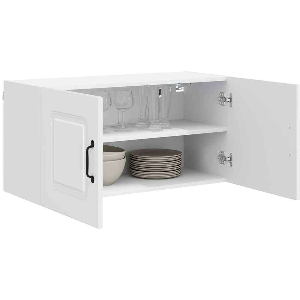 vidaXL Kalmar 2 Door White Wall Kitchen Cabinet Image 3