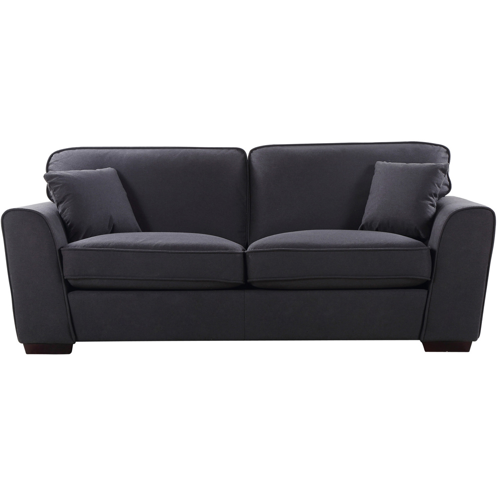 Chelsea 3 Seater Charcoal Fabric Sofa Image 2