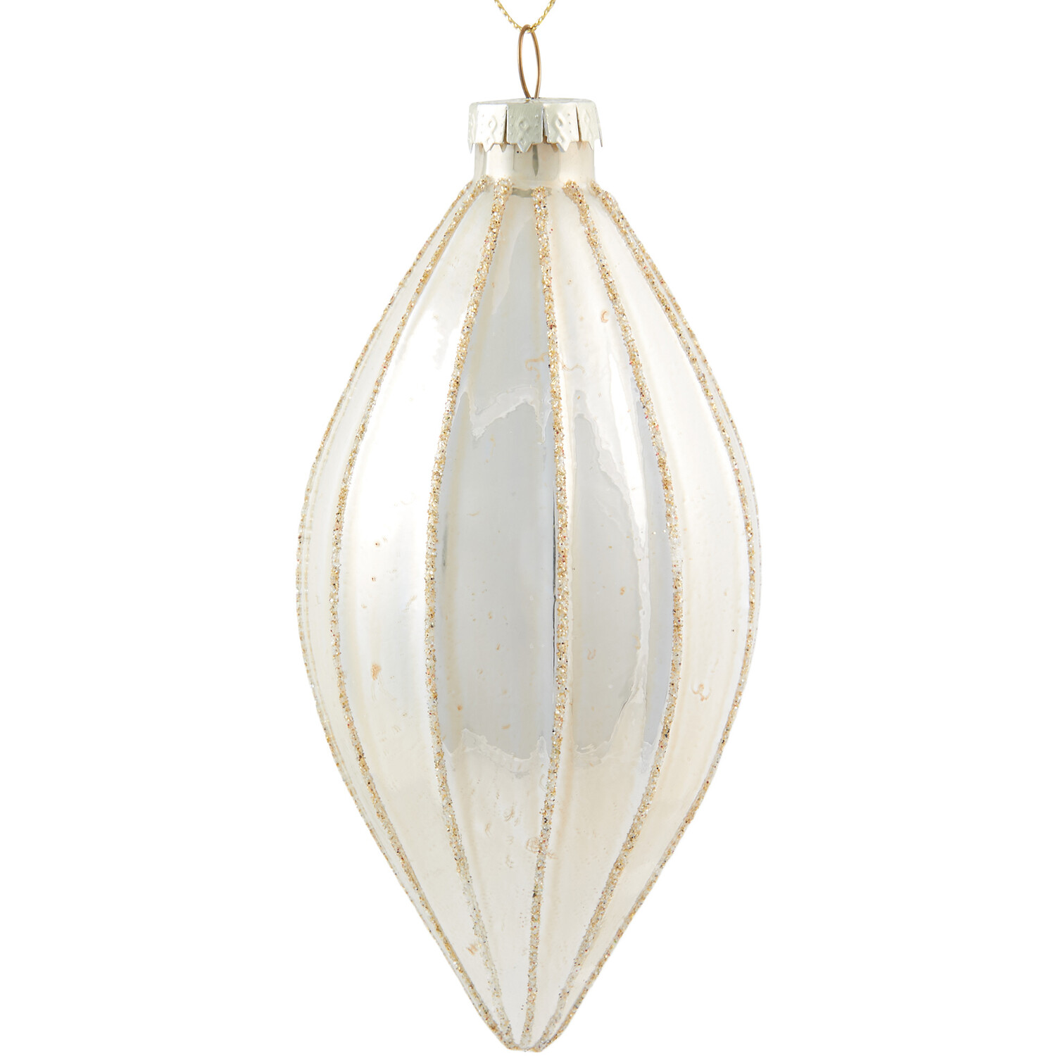 Shiny Gold Striped Droplet Image 1