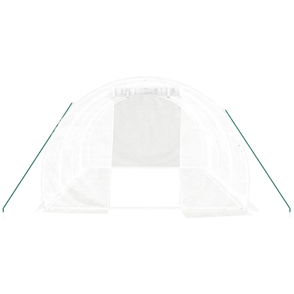 vidaXL White 9.8 x 13ft Greenhouse Image 2