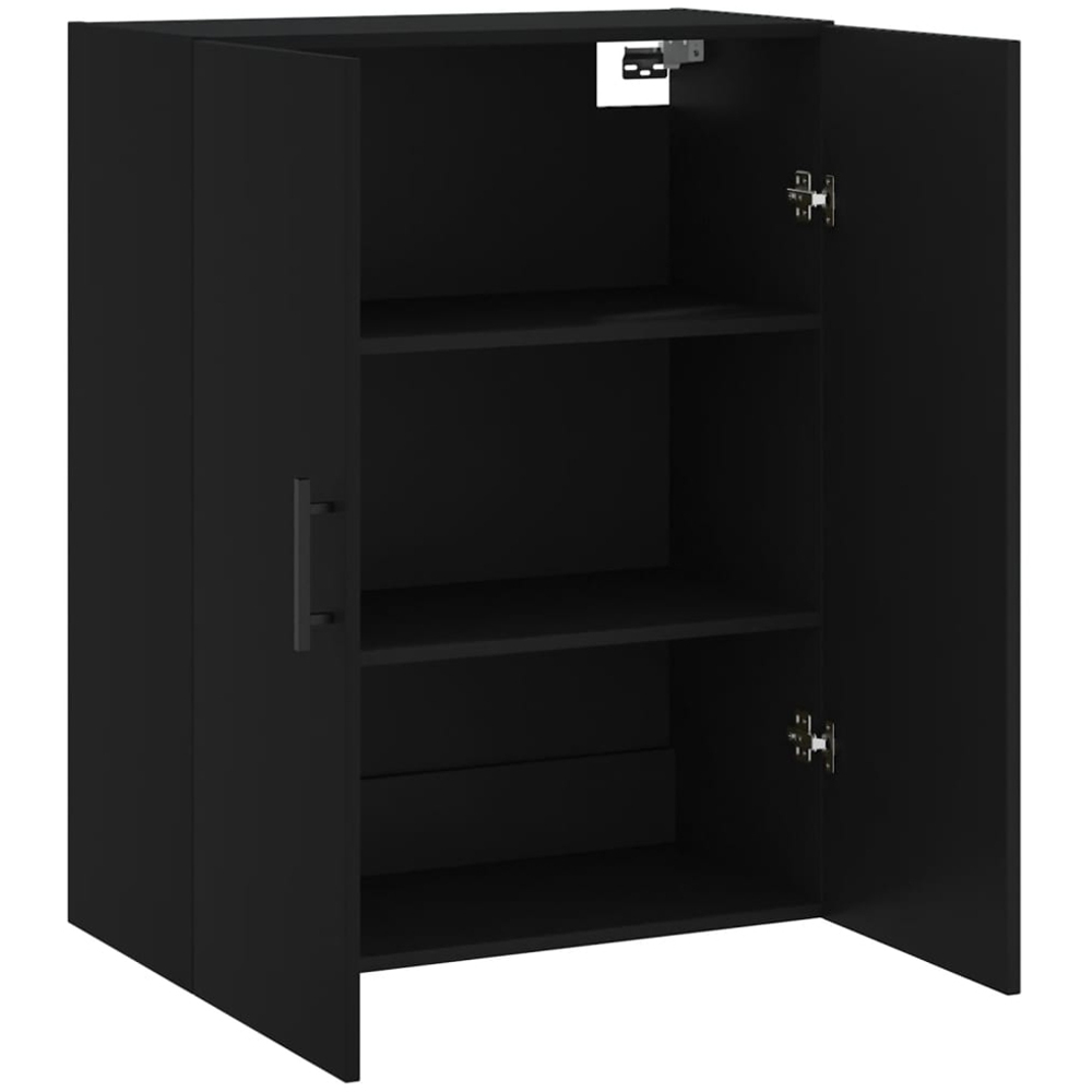 vidaXL 2 Door Black Wall Mounted Cabinet Image 6