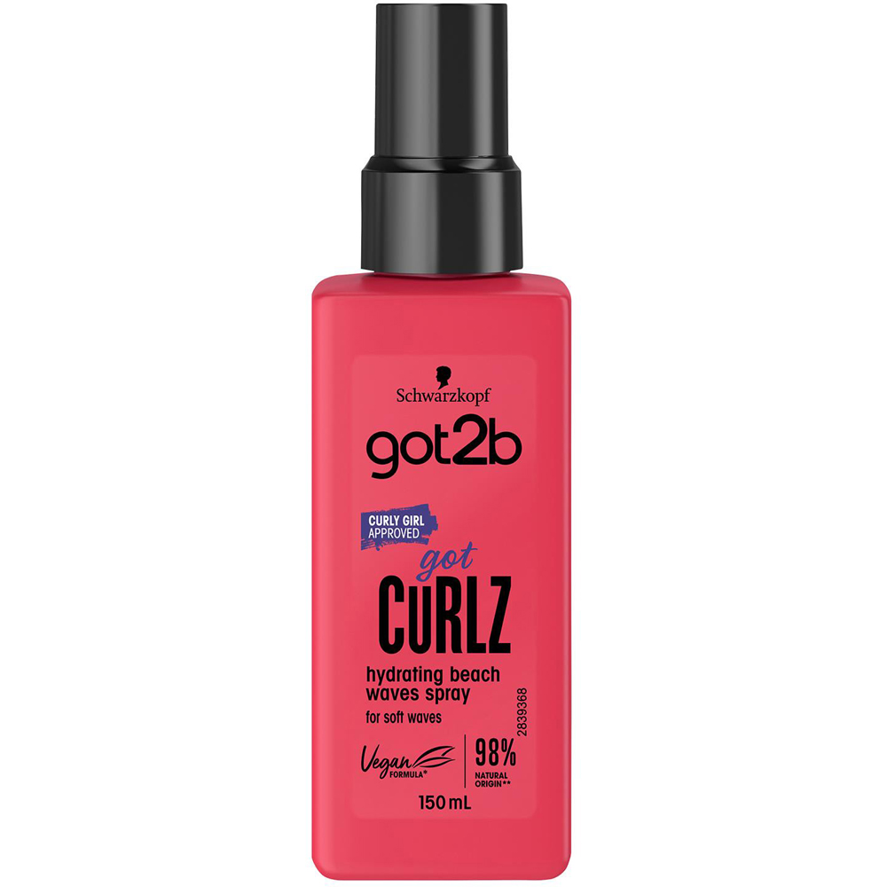 Got2b Got Curlz Hydrating Beach Curly Waves Hair Spray 150ml 3 Pack Image 2