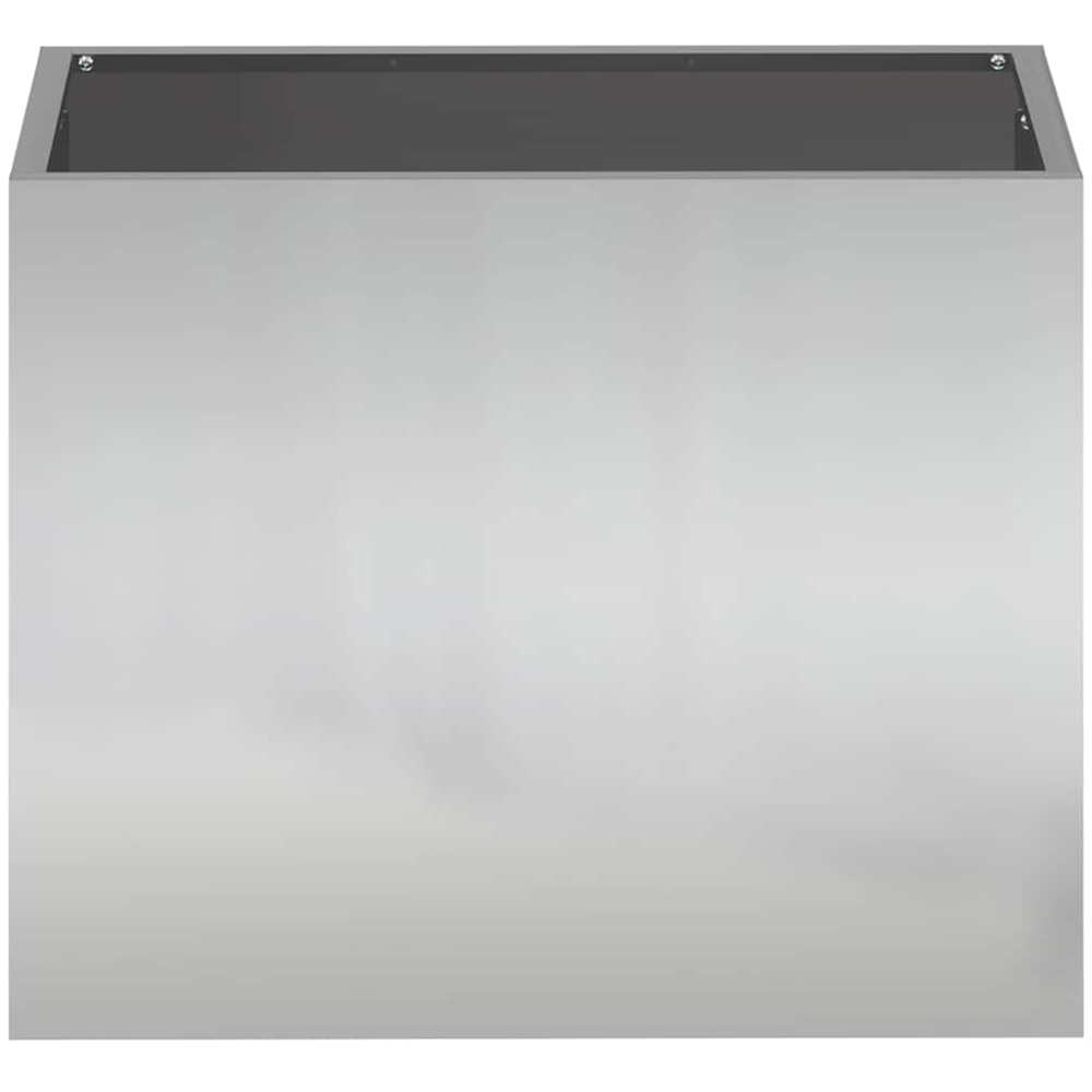 vidaXL Silver Galvanised Steel Garden Decor 40 x 50 x 32cm Image 4