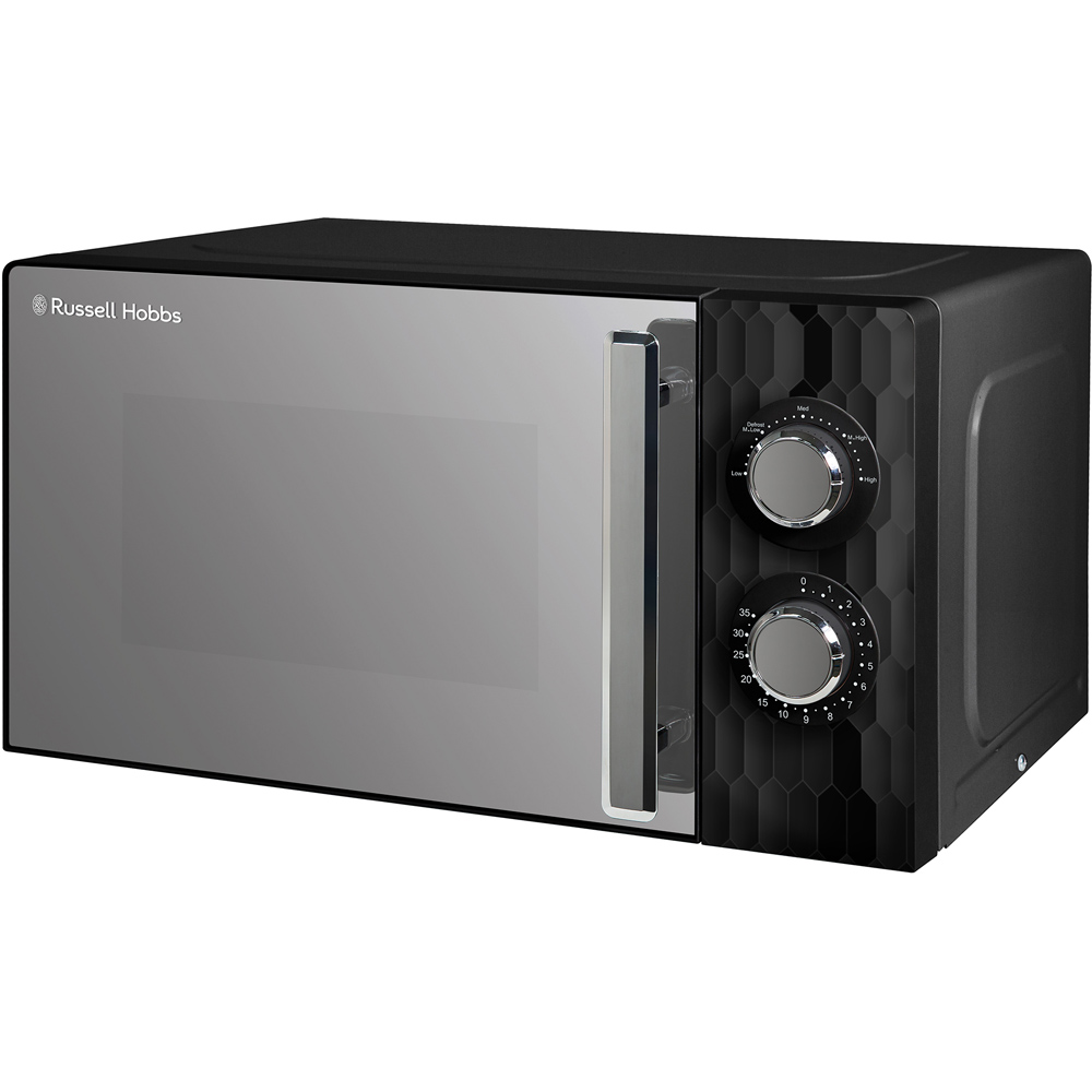 Russell Hobbs RHMM715B Black Honeycomb 17L Microwave Image 1