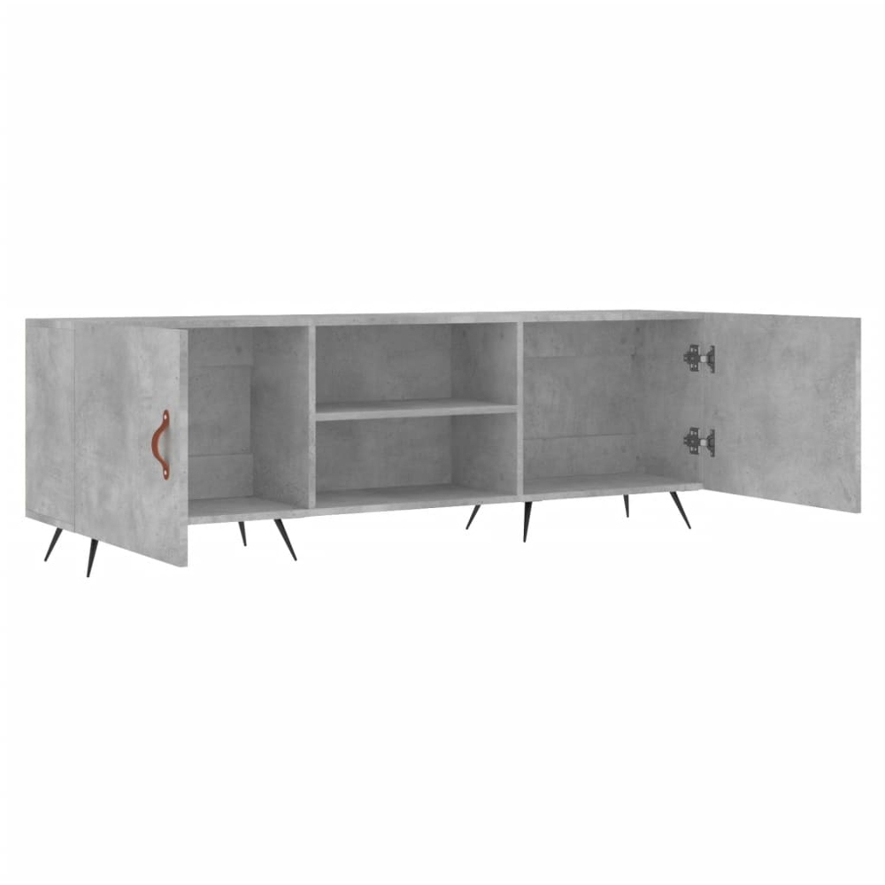 vidaXL 2 Door 2 Shelf Concrete Grey TV Cabinet Image 6