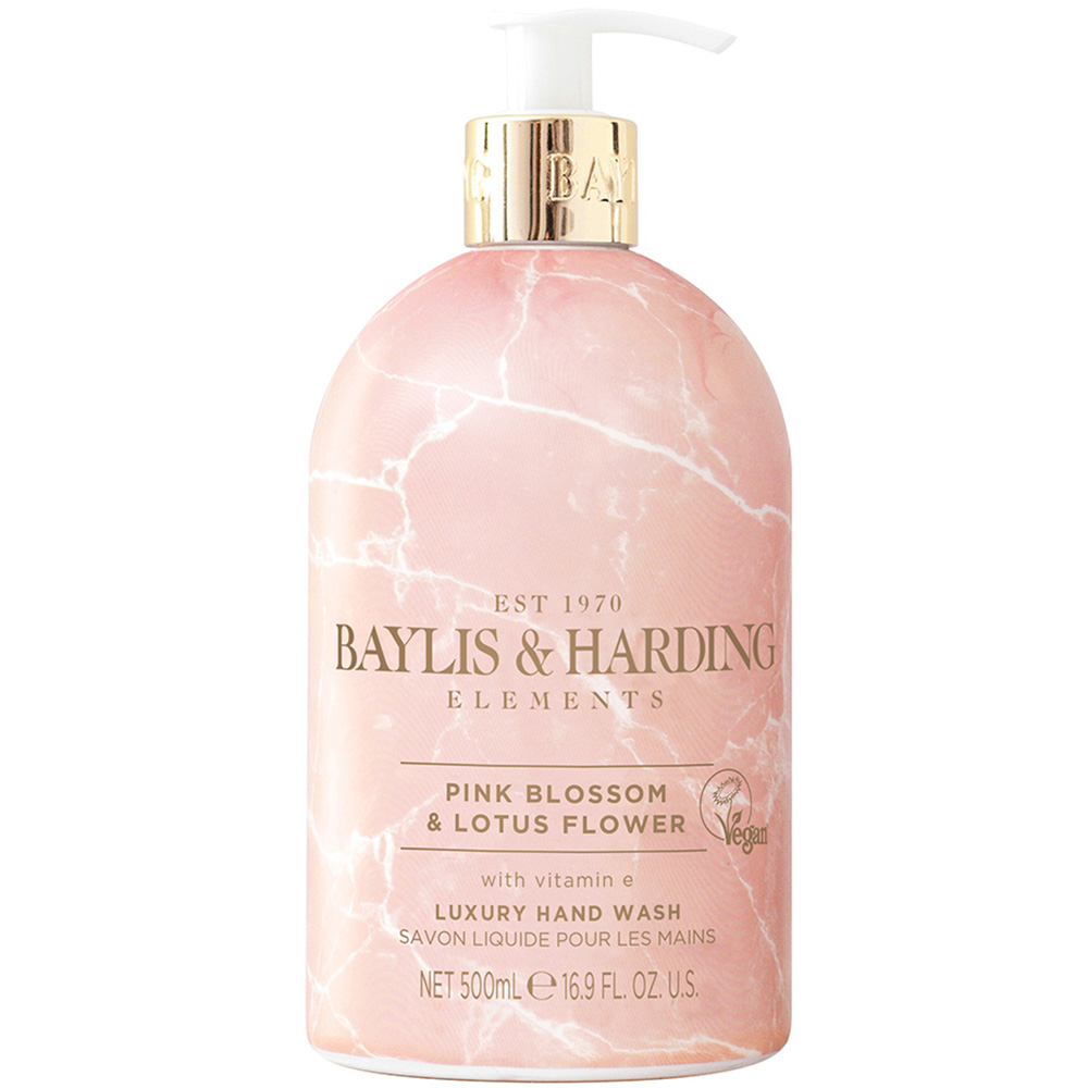 Baylis & Harding Elements Hand Wash Pink Blossom and Lotus Flower 500ml Image 1
