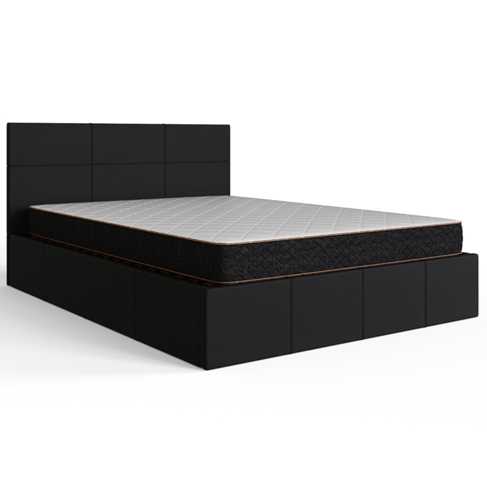 GFW Small Double Black End Lift Ottoman Bed Image 2