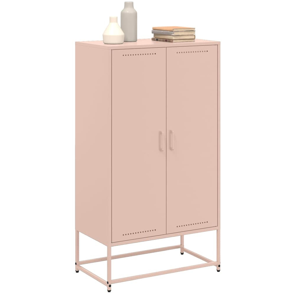vidaXL 2 Door Pink Industrial Highboard Image 4