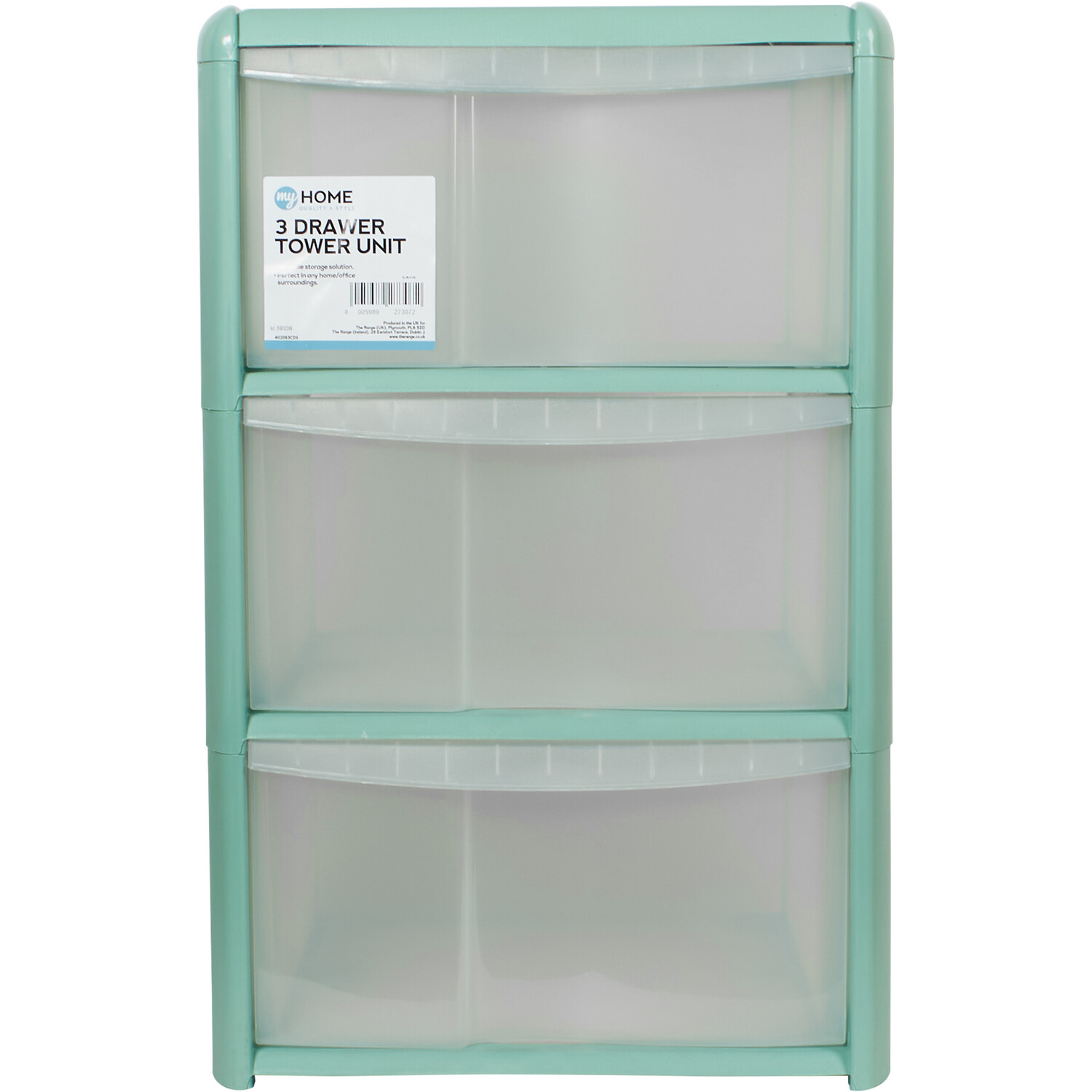 My Home 3 Drawer Tower Unit - Sage Image 1