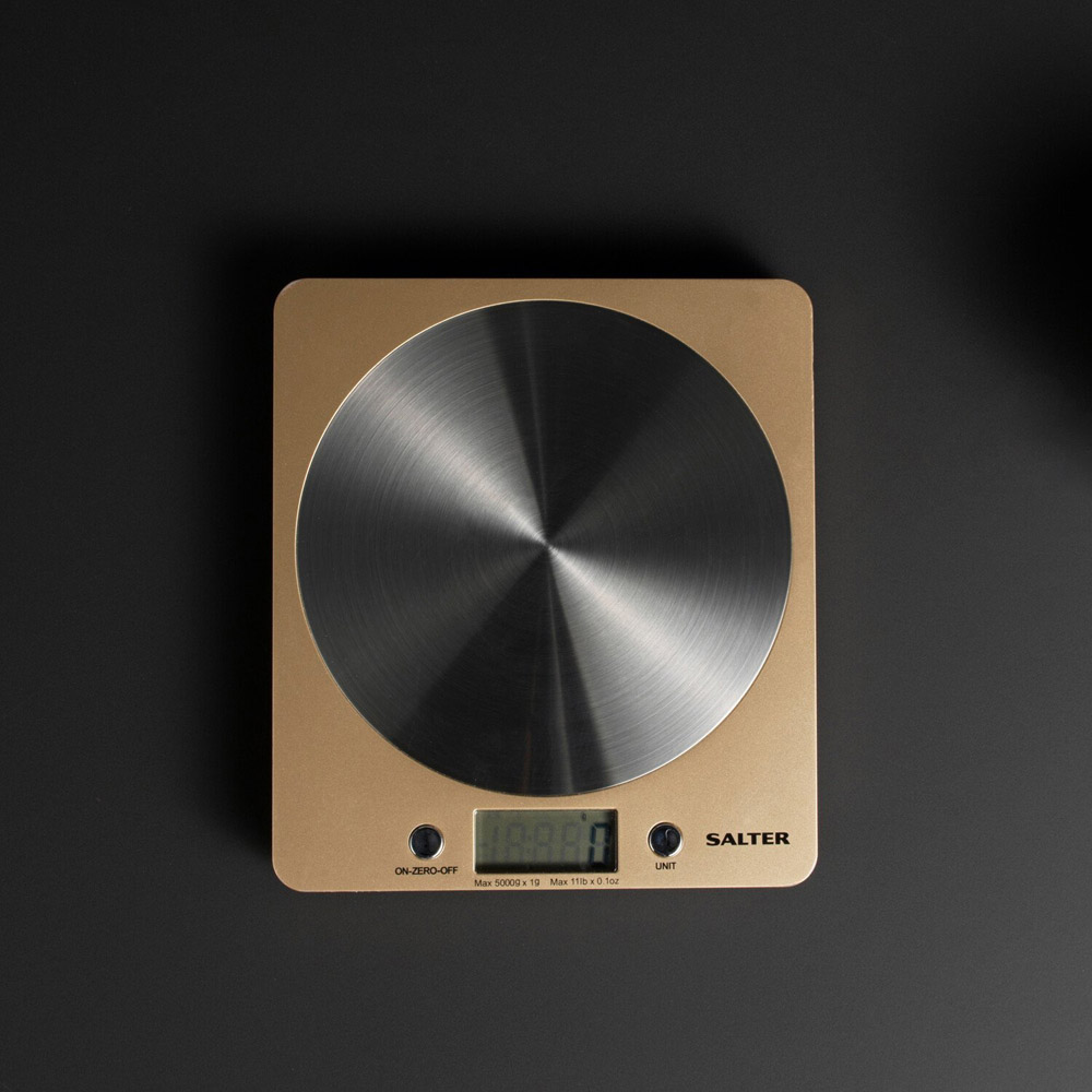 Salter Olympus Disc Electronic Scale - Neutral and Silver Image 5