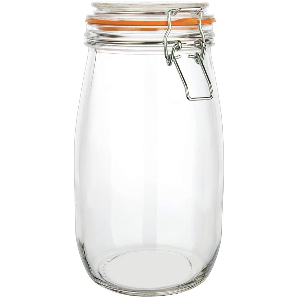 Neo 1500ml Scandi Glass Storage Jar 3 Pack Image 4