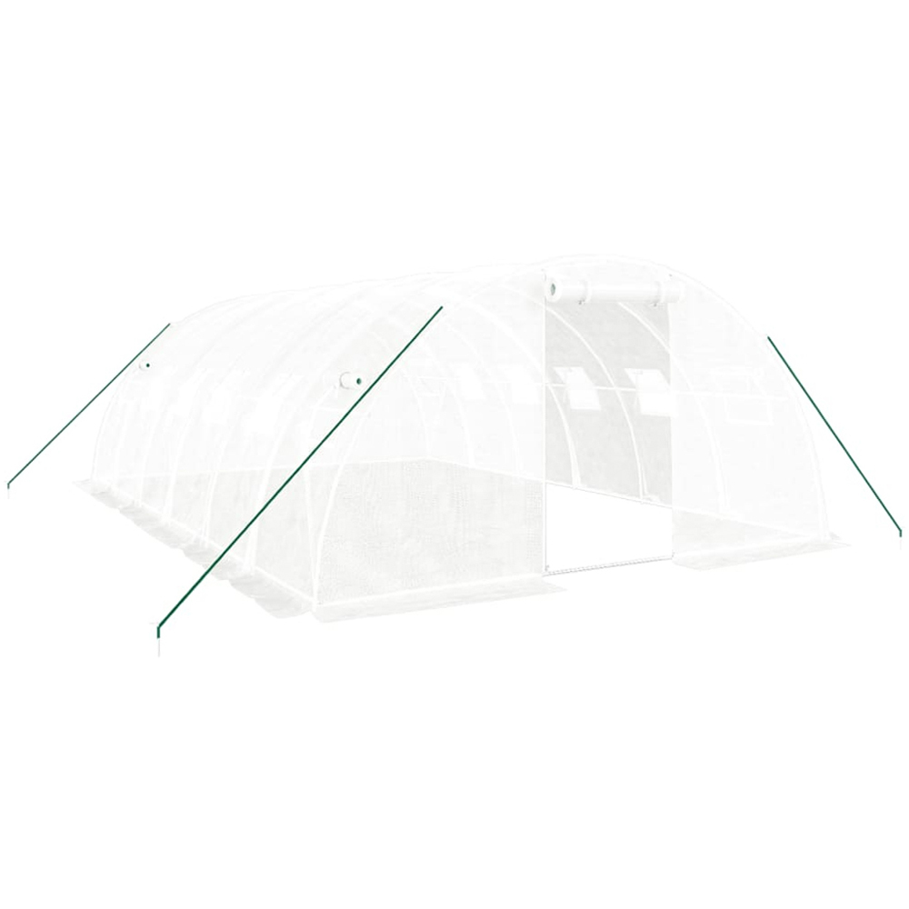 vidaXL White 13 x 19.6ft Greenhouse Image 1