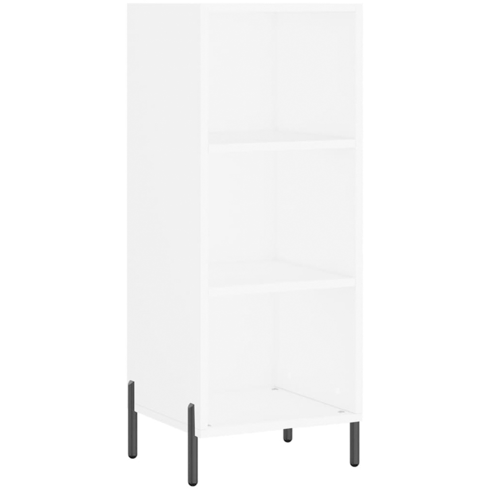 vidaXL 3 Shelf White Sideboard Image 2