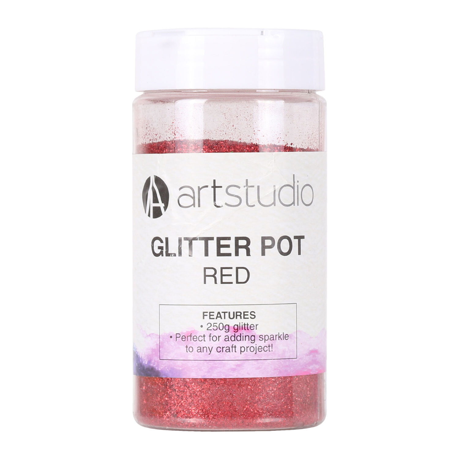 Art Studio Glitter Pot Red or Green Image 2