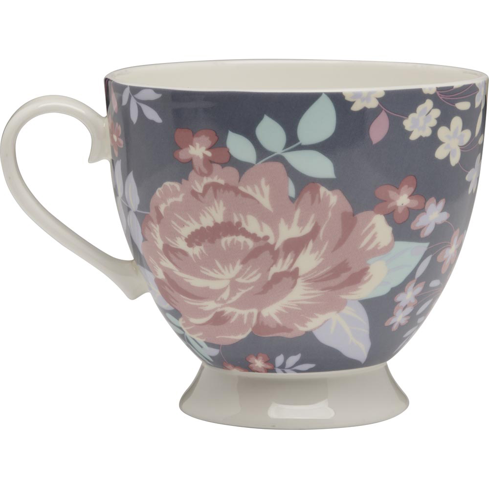 Wilko Floral Tea Cup Blue Image 6