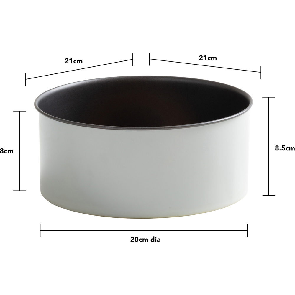 Wham PushPan 20cm Light Grey and Pewter Deep Tin Image 5
