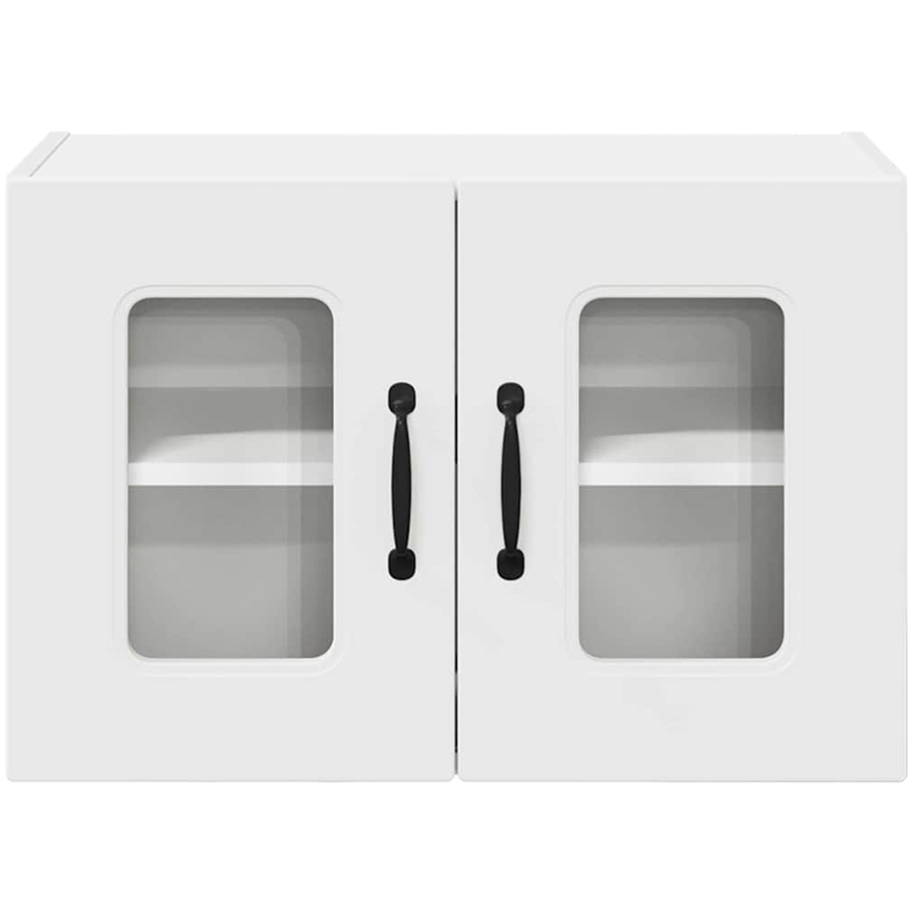 vidaXL Kalmar 2 Door White Wall Kitchen Cabinet 2 Pack Image 7