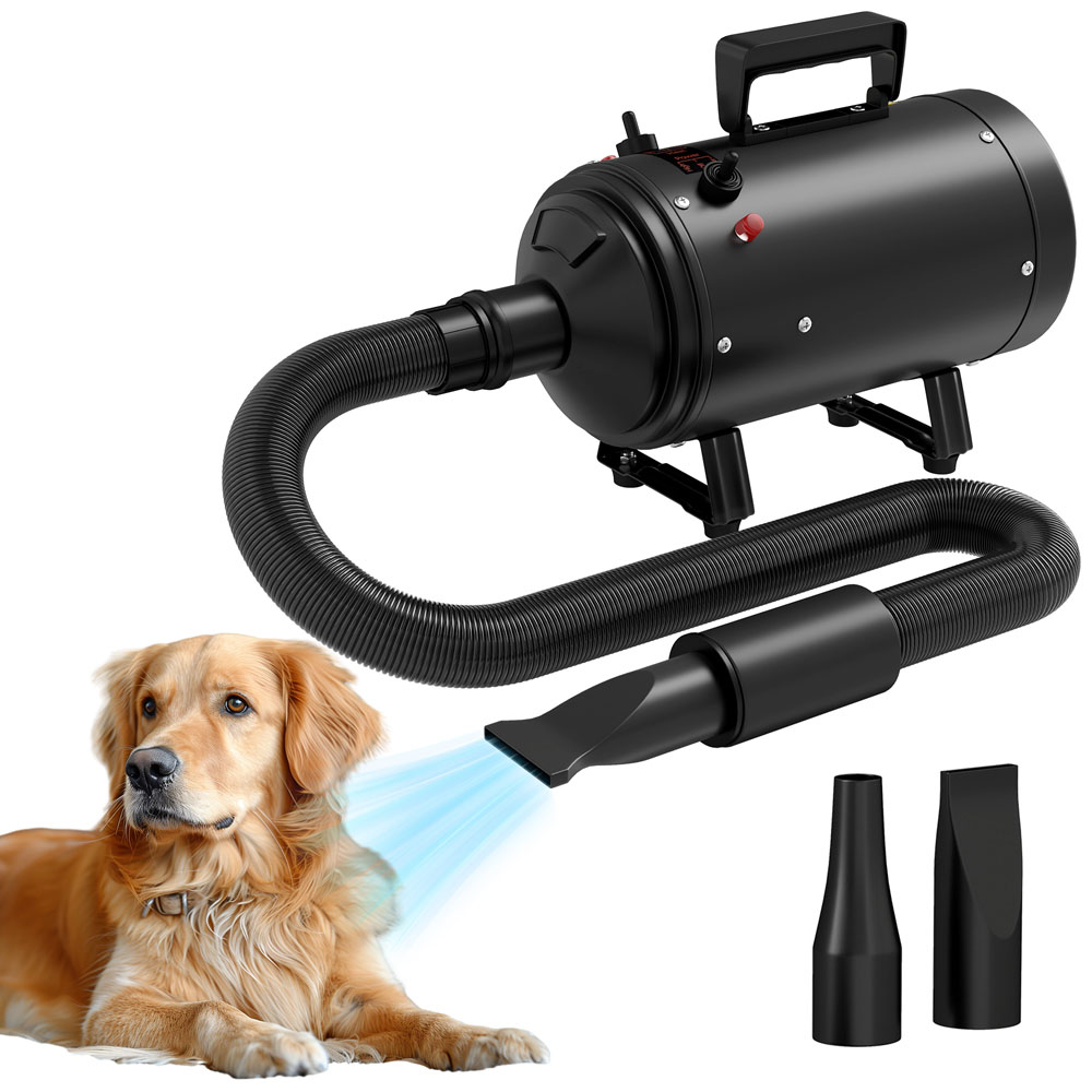 PawHut Black Dog Hair Dryer with Adjustable Temperature and Velocity 2200W Image 3
