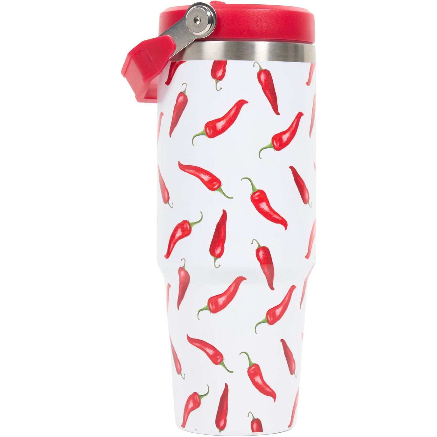 Nitro Stainless Steel Chilly Tumbler with Handle Red Image 2