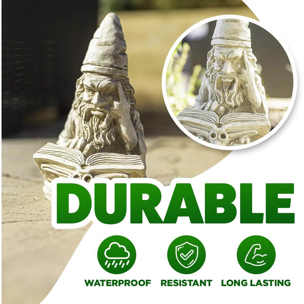 Marco Paul Reading Wizard Statue Garden Ornament Image 8