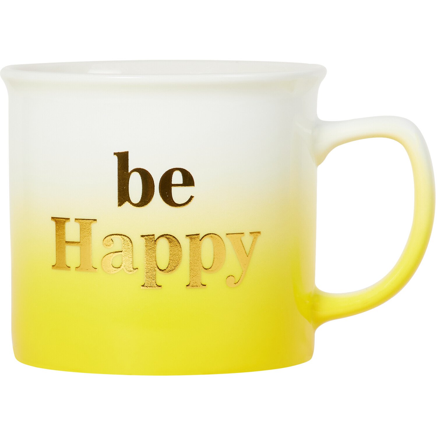 Be Happy Ombre Mug - Yellow Image 1