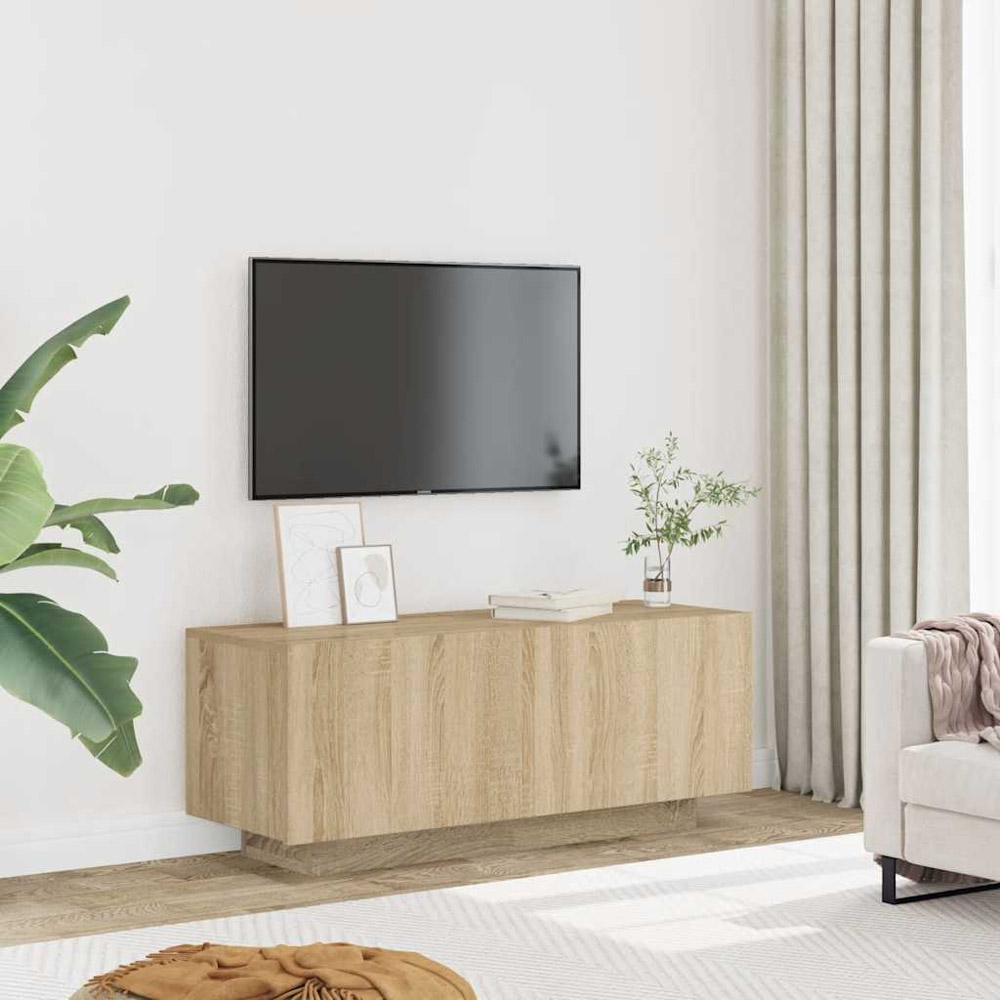 vidaXL 2 Door Sonoma Oak TV Cabinet Image 3