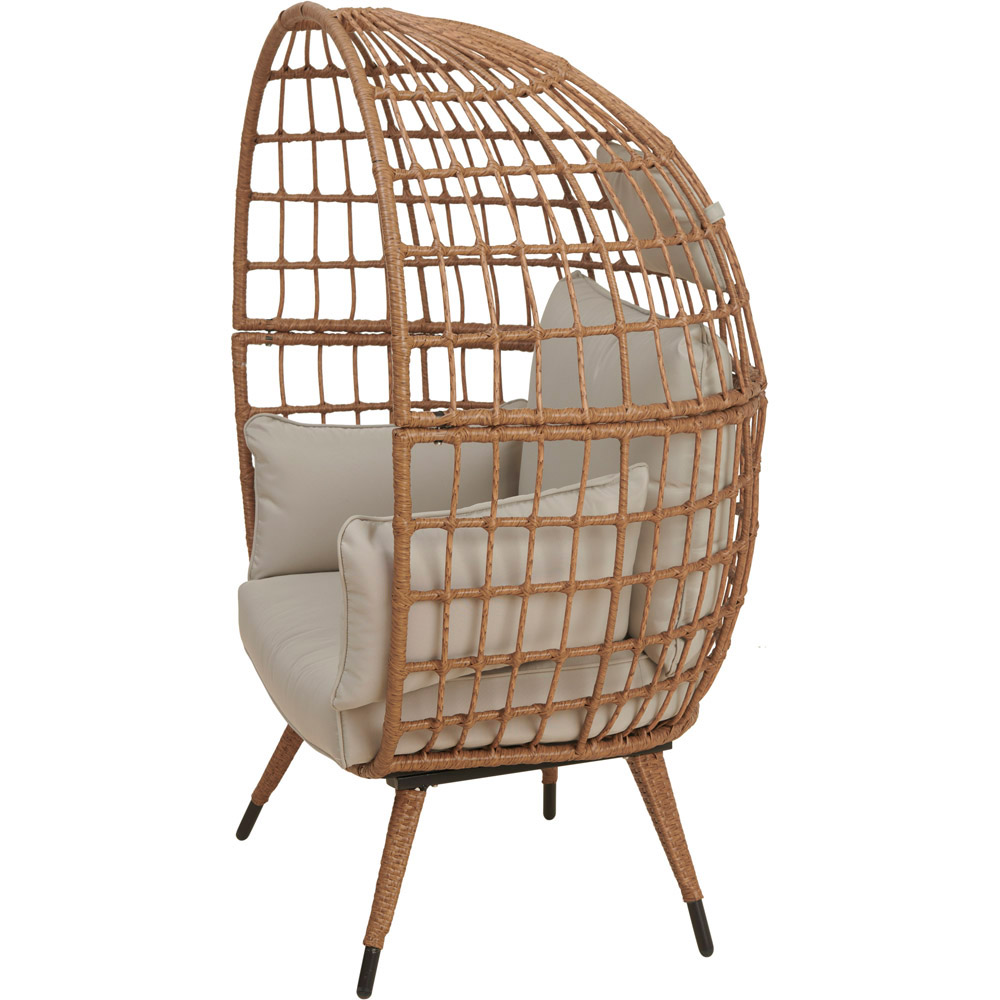 Wilko Bamboo Style Standing Egg Chair Image 4