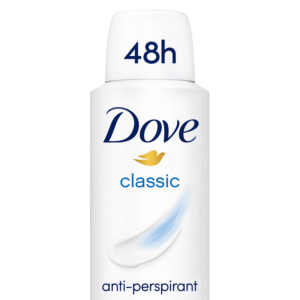 Dove Classic Antiperspirant Deodorant Spray 200ml Image 2