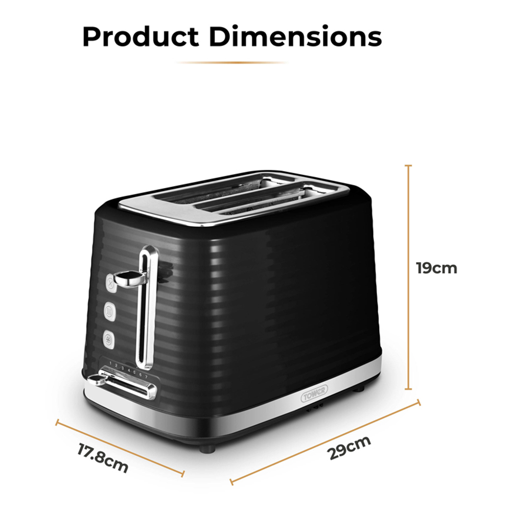Tower Saturn EEJB329 2 Slice Toaster and 1.7L Kettle Set Image 9