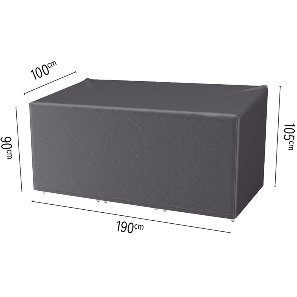 Platinum AeroCover Lounge Chair and Hocker Set Cover Image 6