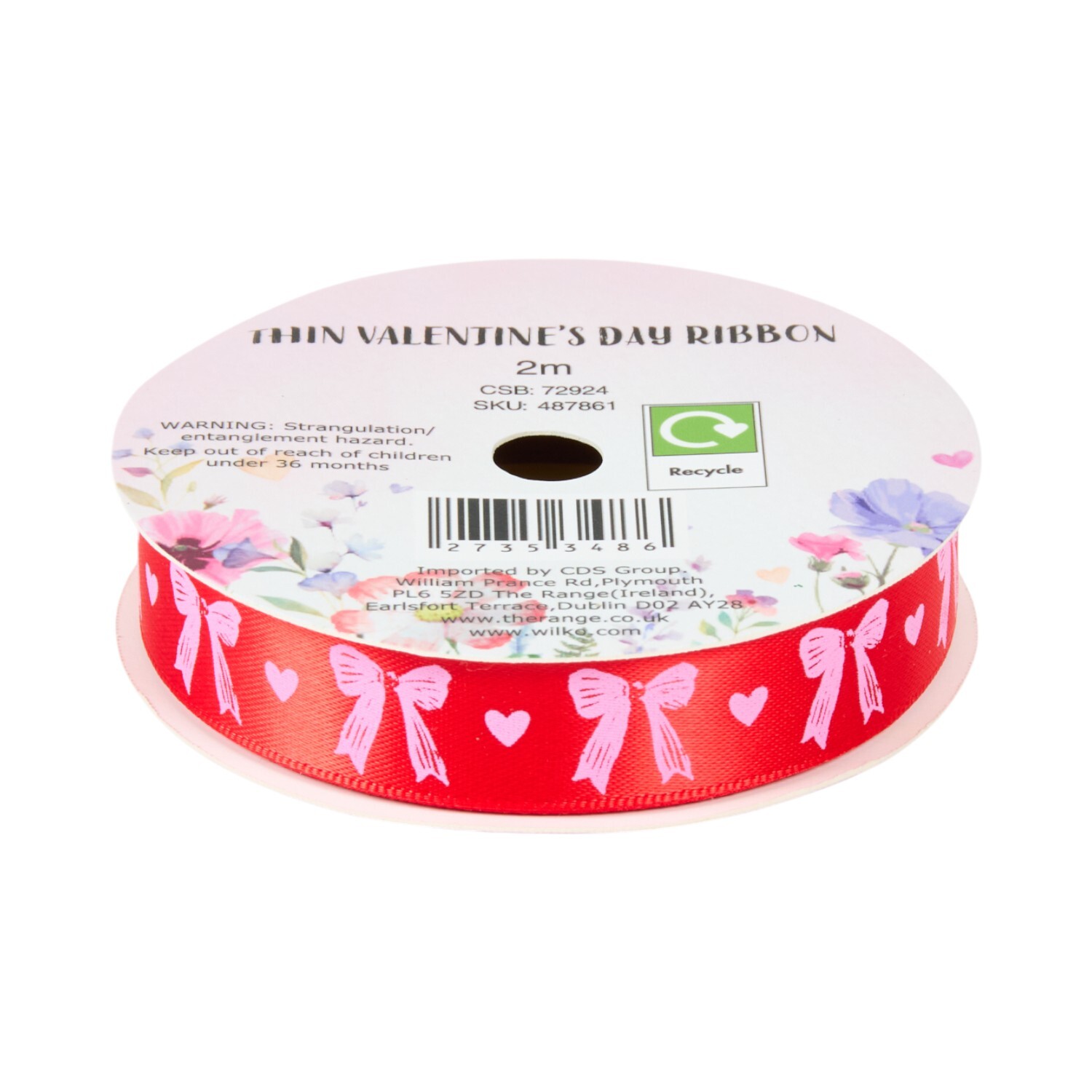 Thin Valentines Day Ribbon Image 2