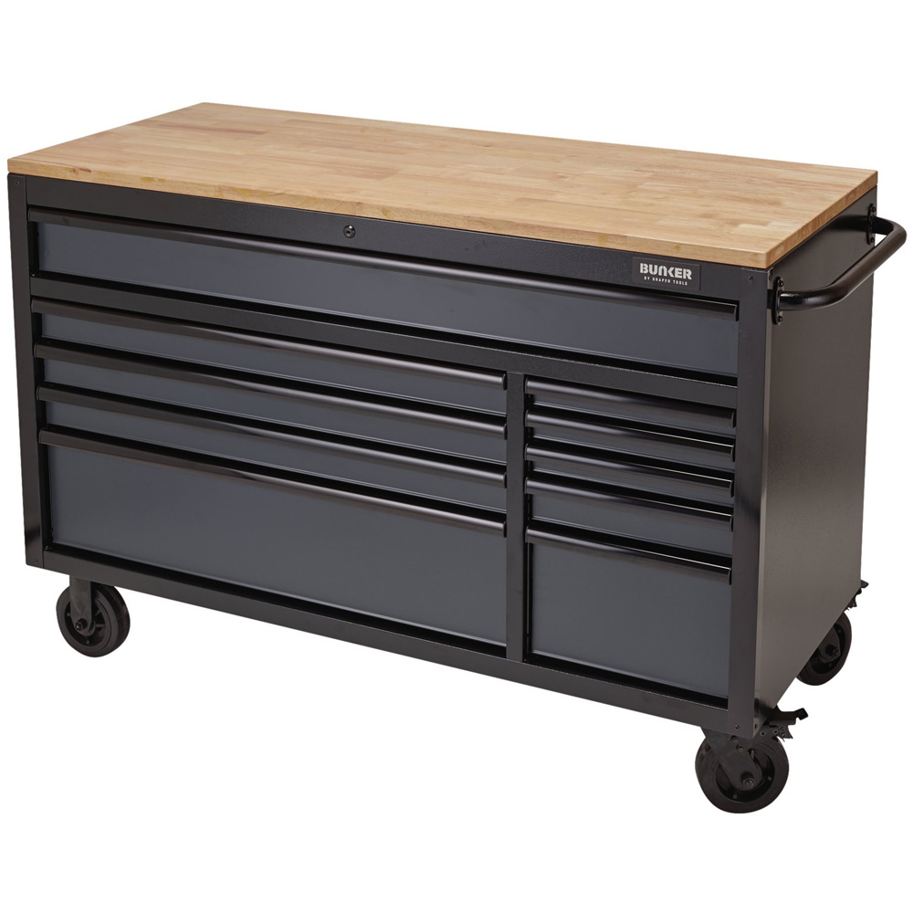 BUNKER 10 Drawer Grey Roller Tool Chest Image 1