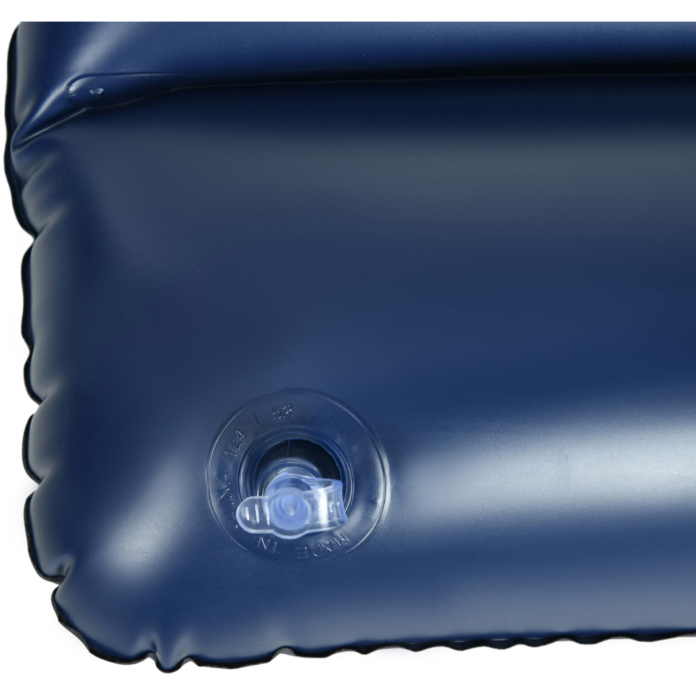 Outsunny Queen Size Blue Air Bed with Built in Hand Pump Image 3
