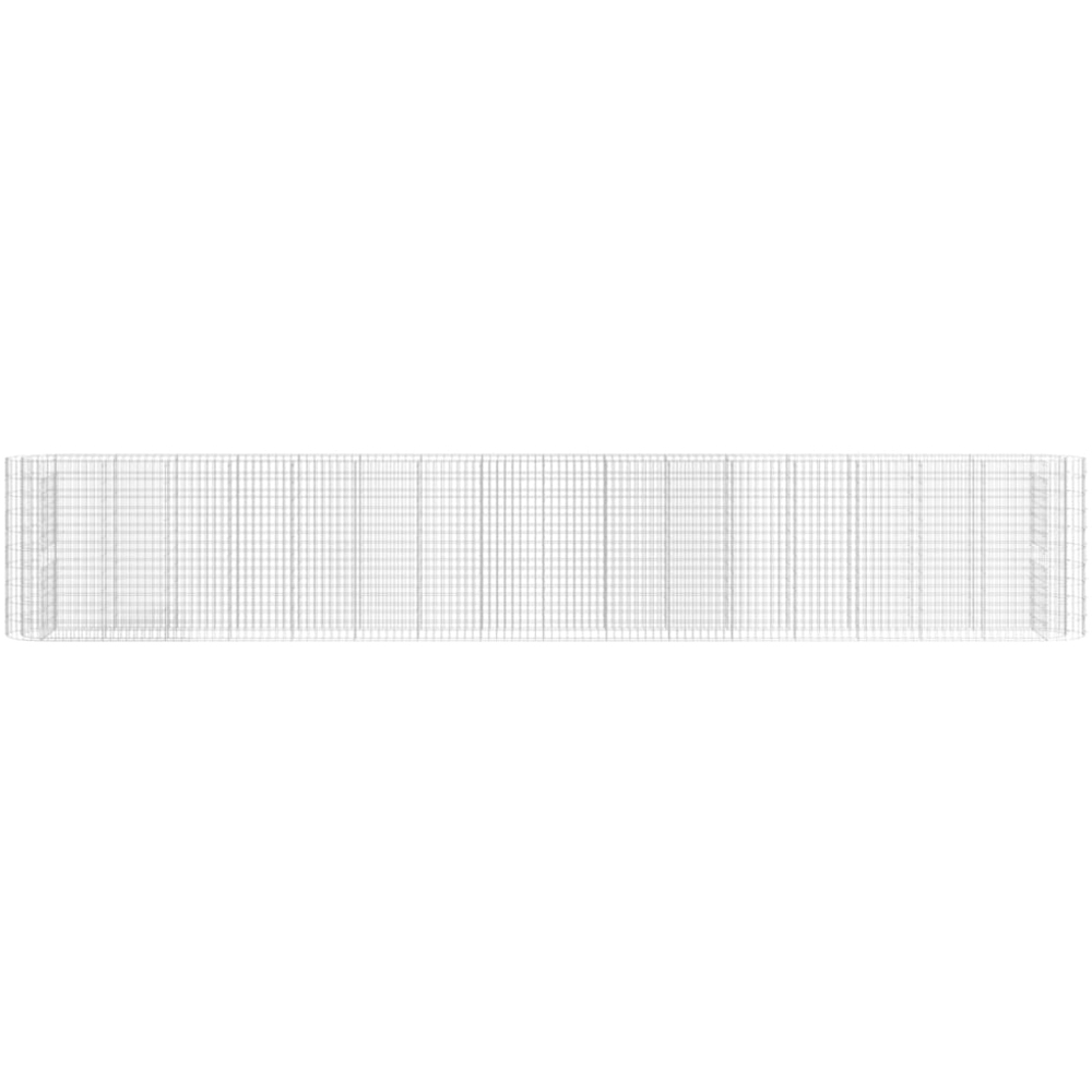 vidaXL Silver Galvanised Iron Gabion Basket 100 x 50 x 610cm Image 3