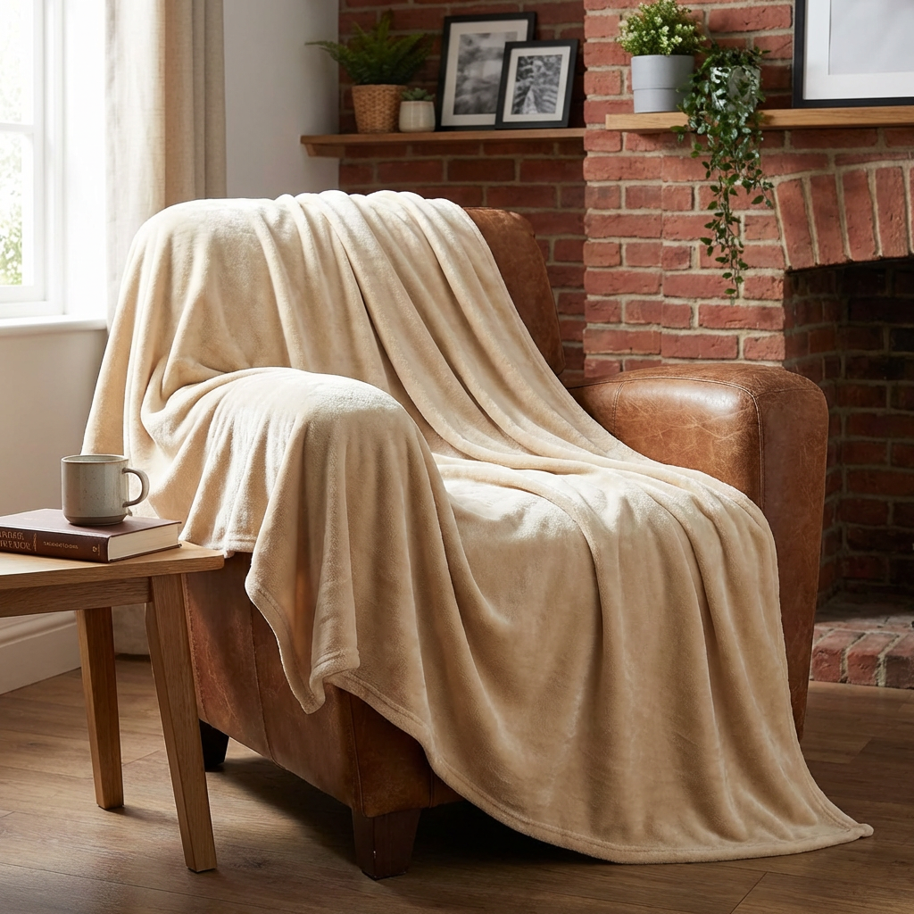 Family Sized Throw Natural Image 6