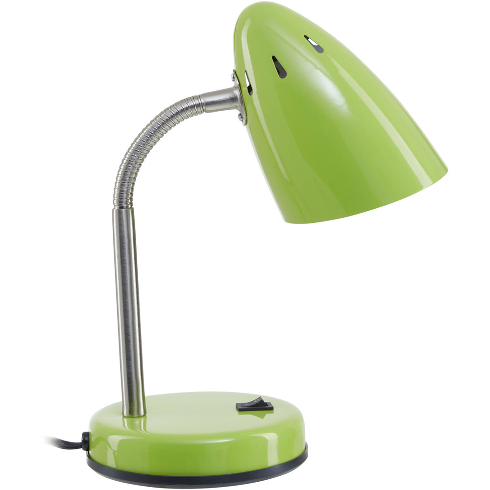Premier Housewares Green Gloss Desk Lamp Image 4