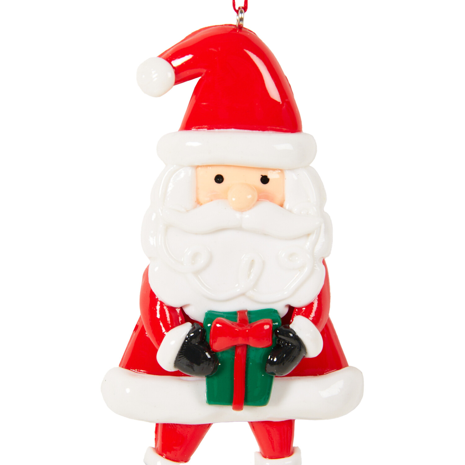 Hanging Santa Christmas Decoration - Red Image 3