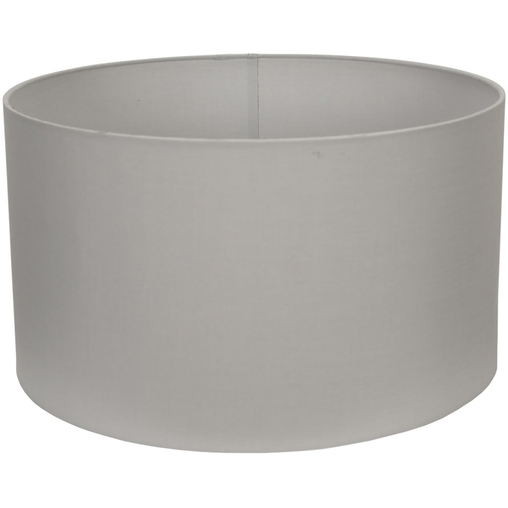 ValueLights Reni Grey Ceiling Drum Lamp Shade Large Image 1