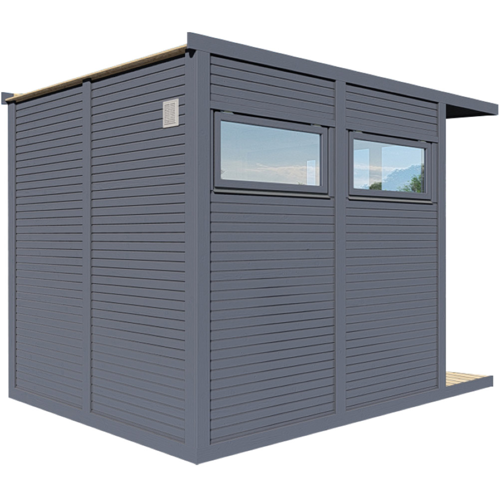 Rowlinson Concept 10 x 8ft Anthracite Pent Roof Garden Office Image 6