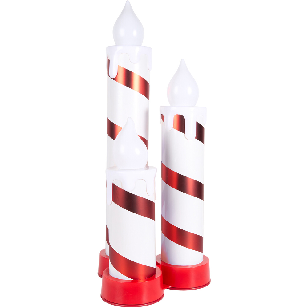 Triple LED Candle StickWhite and Red Image 1
