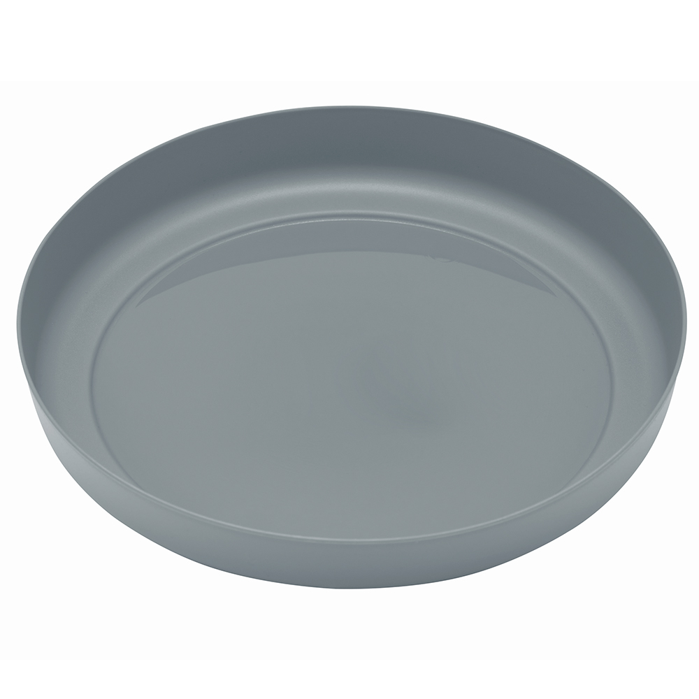 Clever Pots Grey Plastic 30cm Round Plant Pot Tray Image 1