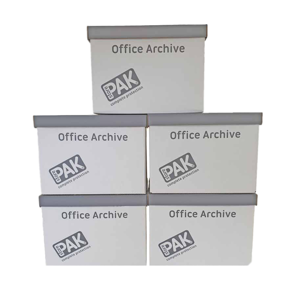 StorePAK Office Archive Storage Boxes 5 Pack Image 1