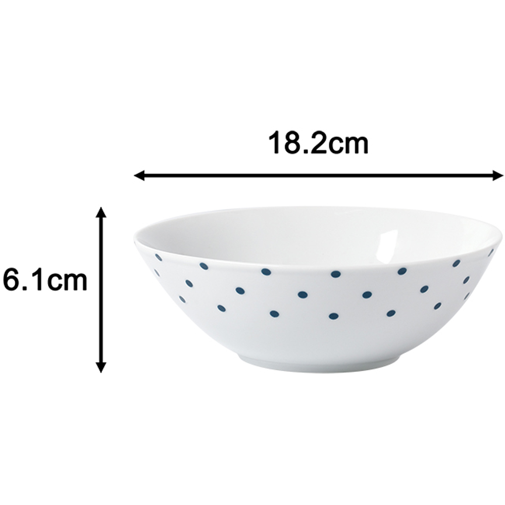 Waterside Blue and White Spot 24 Piece Dinner Set Image 5
