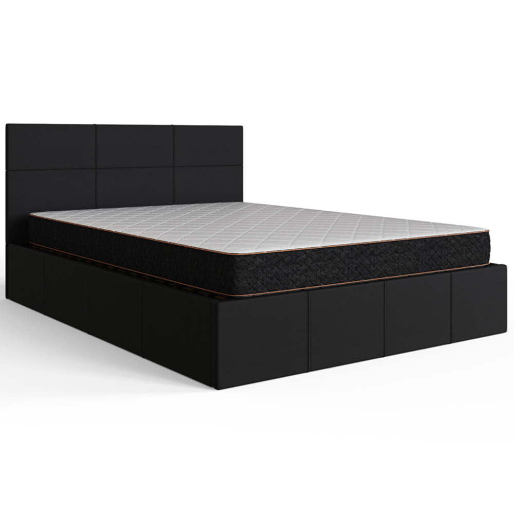 GFW King Size Black End Lift Ottoman Bed Image 2