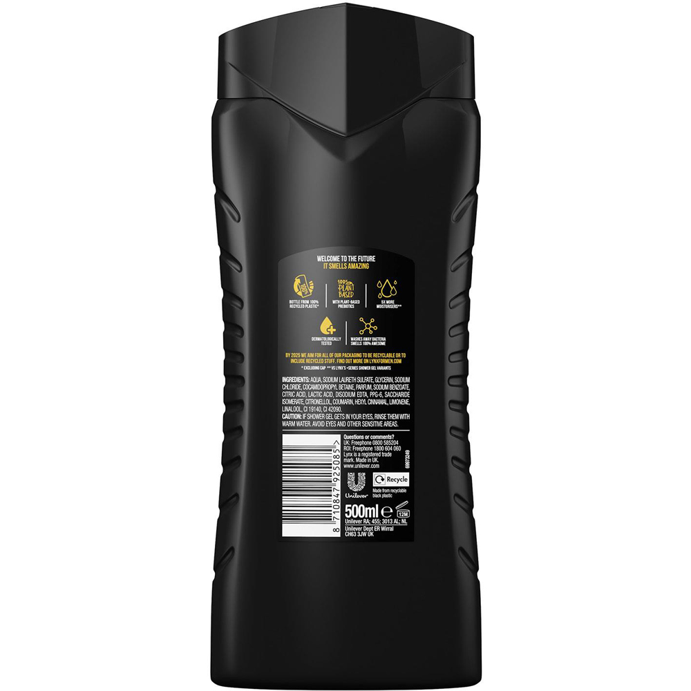 Lynx Africa Shower Gel 500ml and 48H Fresh Deodorant Spray 250ml 6 Pack Image 4
