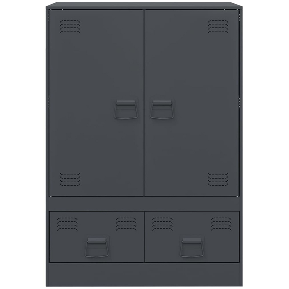 vidaXL 2 Door 2 Drawer Anthracite Highboard Image 6