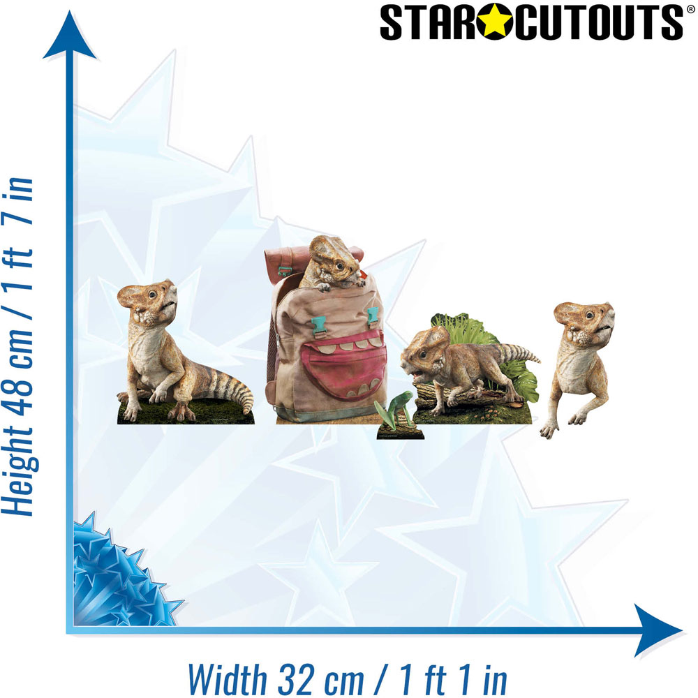 Star Cutouts Jurassic World Rebirth Aquilops Dinosaur Cardboard Cutout 1.7ft 4 Pack Image 6