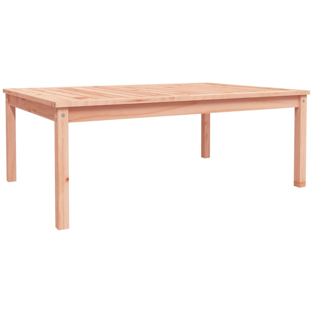 vidaXL Natural Solid Douglas Wood Slatted Garden Table 121 x 82.5cm Image 2