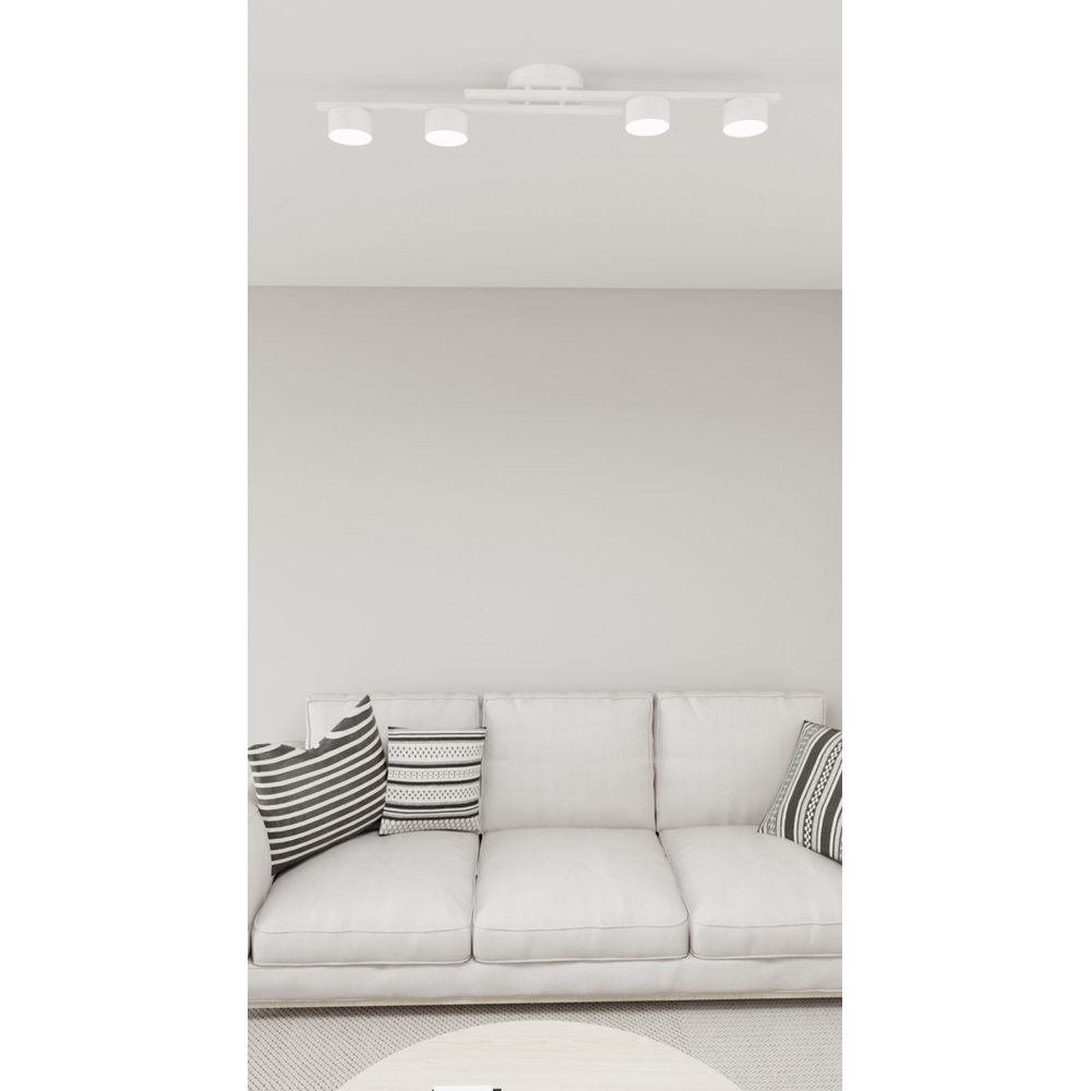 Emibig Fragment 4 Light White GX53 Ceiling Light Image 3